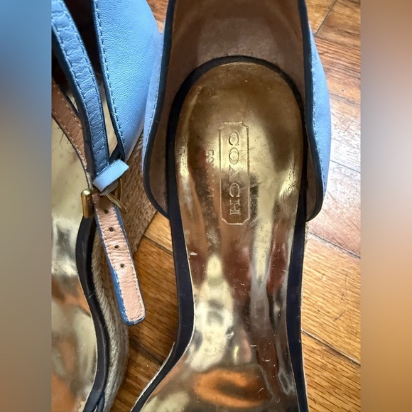 Brown Leather Wedge Sandals with Ankle Strap - Picture 6 of 12